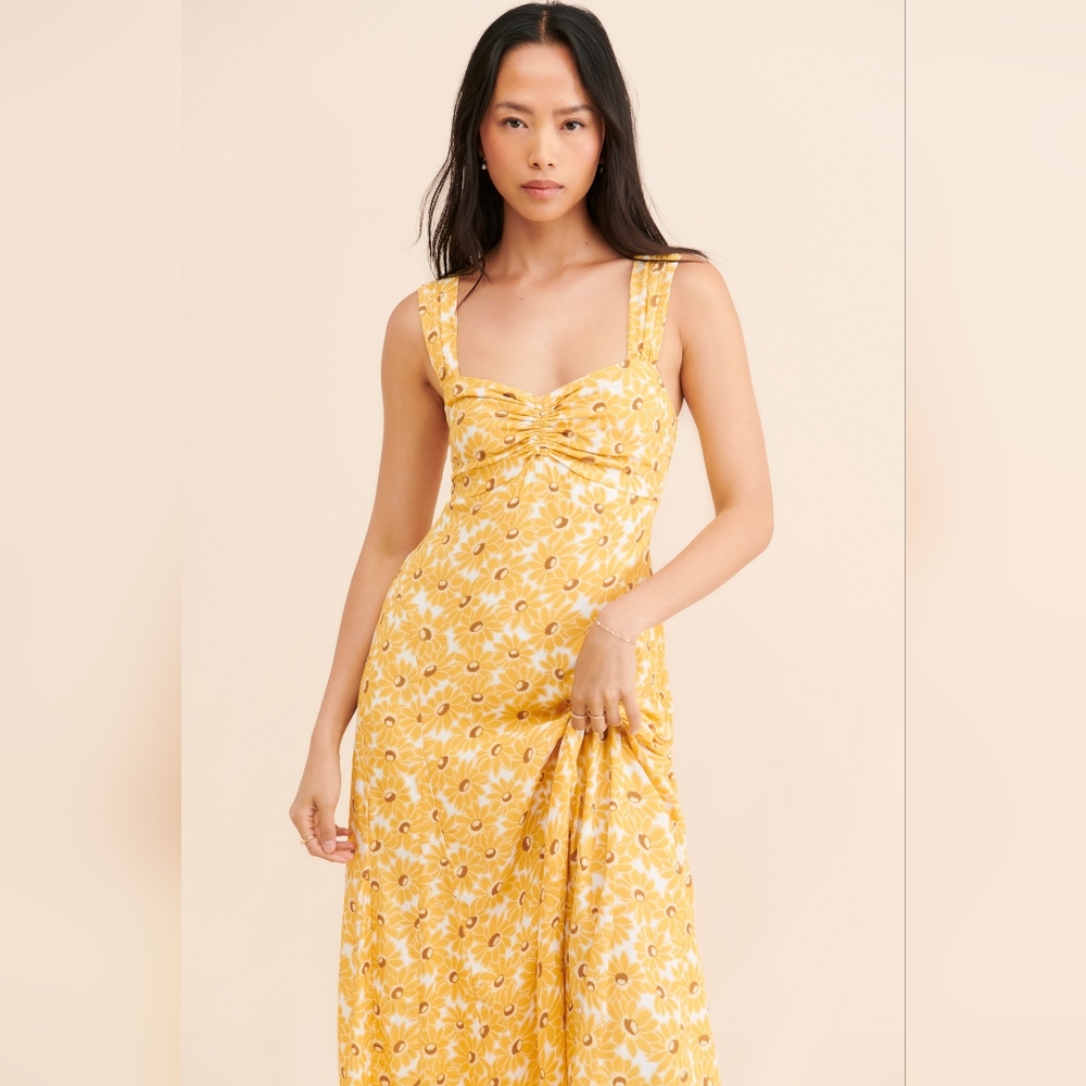 Free People Rosalee Sunflower Dress